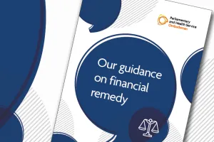 Read our guidance on financial remedy