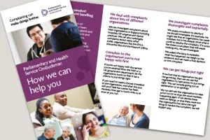 Graphic of how we can help you leaflet